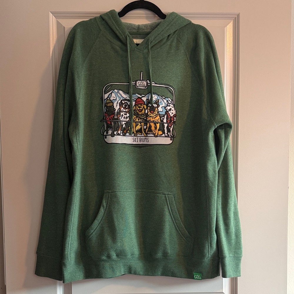 Green Graphic Hoodie